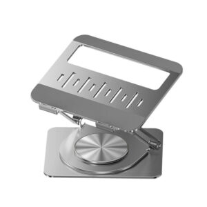 L147 Nuvon 360° Rotatable Laptop Stands Laptop cpmputer staands for desk black chrome color bulk wholesale