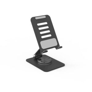 L24-A Magnetic Foldable Phone Stand – Stable, Portable, and Fully Adjustable phone holder for desk Black color