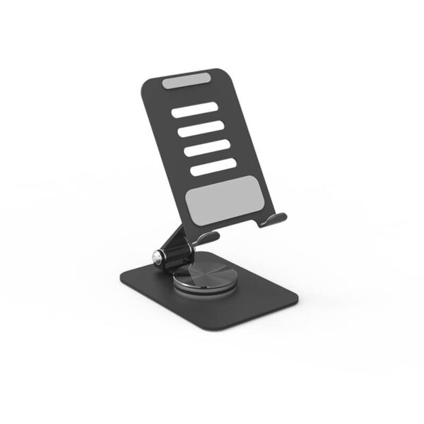 L24-A Magnetic Foldable Phone Stand – Stable, Portable, and Fully Adjustable phone holder for desk Black color