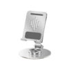 P108 ipad tablet holders-Aluminum Phone Stand – Foldable, Stylish, and Built to Move silver color