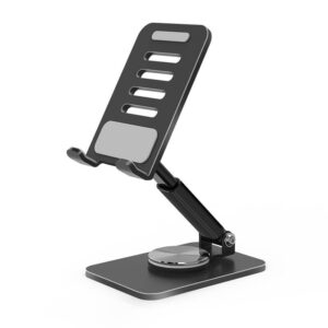 P47 Magnetic Phone Stand – Compact, Sturdy, and Fully Adjustable iPad Stands Black color