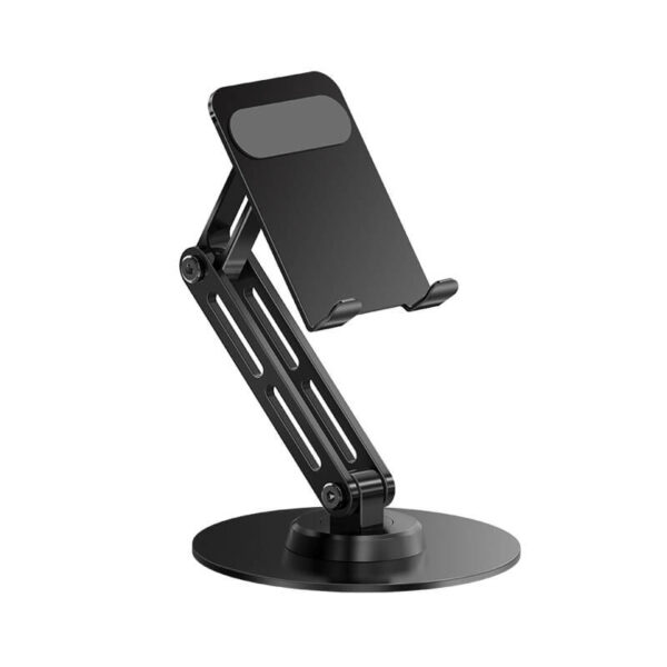 P74 Telphone Stand desk Metal Phone Stand – Compact, Stable, and Effortlessly Adjustable